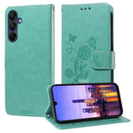 Custodia per telefono in pelle con fiori di farfalla in rilievo, For Galaxy A57 5G, For Galaxy A37 5G, For Galaxy A27 5G, For Galaxy A17 / A26 / A16 5G