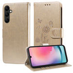 Custodia per telefono in pelle con fiori di farfalla in rilievo, For Galaxy A14 4G / 5G, For Galaxy A24 5G, For Galaxy A34 5G, For Galaxy A54 5G
