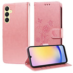 Custodia per telefono in pelle con fiori di farfalla in rilievo, For Galaxy A25 5G Global, For Galaxy A25 5G Japan Version / A25e, For Galaxy A23 4G / 5G, For Galaxy A04e 4G / F04