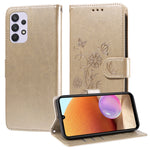 Custodia per telefono in pelle con fiori di farfalla in rilievo, For Galaxy A52 4G / 5G, For Galaxy A32 5G, For Galaxy A71 4G, For Galaxy A51 4G