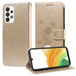Custodia per telefono in pelle con fiori di farfalla in rilievo, For Galaxy A33 5G, For Galaxy A03 166mm EU, For Galaxy A03 164mm Global, For Galaxy A22 4G EU