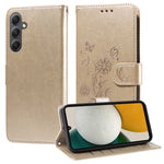 Custodia per telefono in pelle con fiori di farfalla in rilievo, For Galaxy A14 4G / 5G, For Galaxy A24 5G, For Galaxy A34 5G, For Galaxy A54 5G