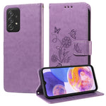 Custodia per telefono in pelle con fiori di farfalla in rilievo, For Galaxy A52 4G / 5G, For Galaxy A32 5G, For Galaxy A71 4G, For Galaxy A51 4G