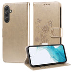 Custodia per telefono in pelle con fiori di farfalla in rilievo, For Galaxy A14 4G / 5G, For Galaxy A24 5G, For Galaxy A34 5G, For Galaxy A54 5G