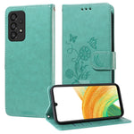 Custodia per telefono in pelle con fiori di farfalla in rilievo, For Galaxy A12 4G / 5G, For Galaxy A13 4G / 5G, For Galaxy A53 5G, For Galaxy A73 5G
