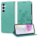 Custodia per telefono in pelle con fiori di farfalla in rilievo, For Galaxy A06 4G / 5G, For Galaxy A36 5G / A56 5G, For Galaxy A06, For Galaxy A15 4G / 5G