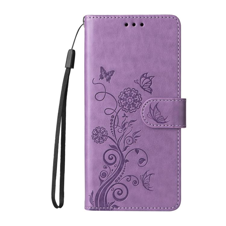 Custodia per telefono in pelle con fiori di farfalla in rilievo, For Galaxy A06 4G / 5G, For Galaxy A36 5G / A56 5G, For Galaxy A06, For Galaxy A15 4G / 5G