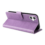 Custodia per telefono in pelle con fiori di farfalla in rilievo, For Galaxy A06 4G / 5G, For Galaxy A36 5G / A56 5G, For Galaxy A06, For Galaxy A15 4G / 5G