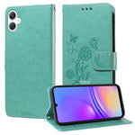 Custodia per telefono in pelle con fiori di farfalla in rilievo, For Galaxy A06 4G / 5G, For Galaxy A36 5G / A56 5G, For Galaxy A06, For Galaxy A15 4G / 5G