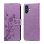 Custodia per telefono in pelle con fiori di farfalla in rilievo, For Galaxy A25 5G Global, For Galaxy A25 5G Japan Version / A25e, For Galaxy A23 4G / 5G, For Galaxy A04e 4G / F04