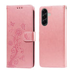 Custodia per telefono in pelle con fiori di farfalla in rilievo, For Galaxy A57 5G, For Galaxy A37 5G, For Galaxy A27 5G, For Galaxy A17 / A26 / A16 5G