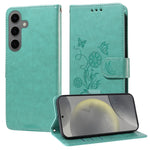 Custodia per telefono in pelle con fiori di farfalla in rilievo, For Galaxy S25 Ultra 5G, For Galaxy S24 FE 5G, For Galaxy S24 Ultra 5G, For Galaxy S24+ 5G
