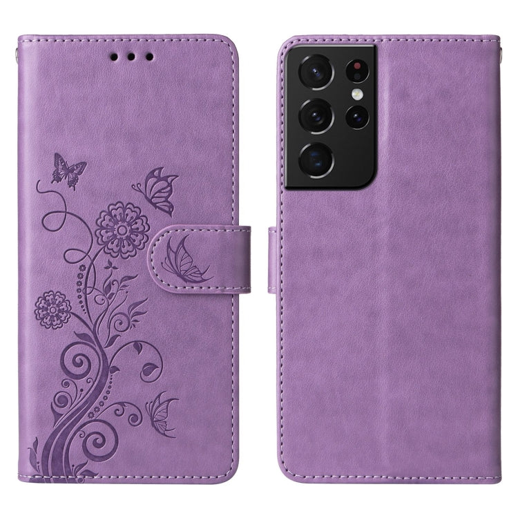 Custodia per telefono in pelle con fiori di farfalla in rilievo, For Galaxy S21 Ultra 5G, For Galaxy S20 Ultra, For Galaxy S20, For Galaxy S20+