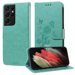 Custodia per telefono in pelle con fiori di farfalla in rilievo, For Galaxy S21 Ultra 5G, For Galaxy S20 Ultra, For Galaxy S20, For Galaxy S20+
