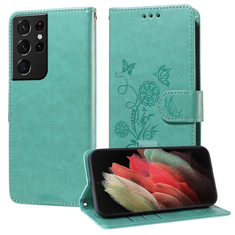 Custodia per telefono in pelle con fiori di farfalla in rilievo, For Galaxy S21 Ultra 5G, For Galaxy S20 Ultra, For Galaxy S20, For Galaxy S20+
