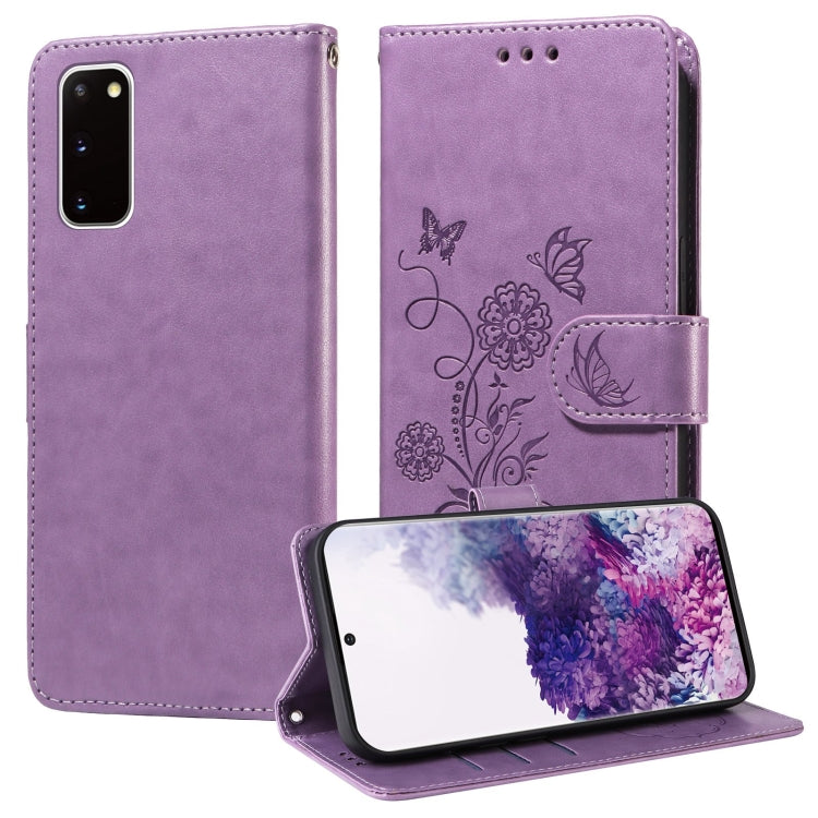 Custodia per telefono in pelle con fiori di farfalla in rilievo, For Galaxy S21 Ultra 5G, For Galaxy S20 Ultra, For Galaxy S20, For Galaxy S20+