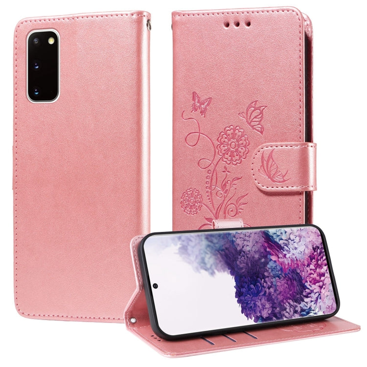 Custodia per telefono in pelle con fiori di farfalla in rilievo, For Galaxy S21 Ultra 5G, For Galaxy S20 Ultra, For Galaxy S20, For Galaxy S20+