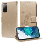 Custodia per telefono in pelle con fiori di farfalla in rilievo, For Galaxy S23 5G, For Galaxy S20 FE, For Galaxy S22 Ultra 5G, For Galaxy S22+ 5G