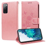 Custodia per telefono in pelle con fiori di farfalla in rilievo, For Galaxy S23 5G, For Galaxy S20 FE, For Galaxy S22 Ultra 5G, For Galaxy S22+ 5G