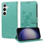 Custodia per telefono in pelle con fiori di farfalla in rilievo, For Galaxy S26 5G, For Galaxy S25 Edge 5G, For Galaxy S25 5G, For Galaxy S25+ 5G