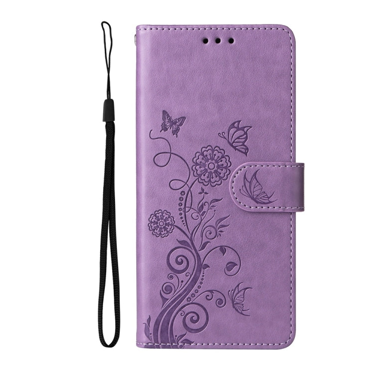 Custodia per telefono in pelle con fiori di farfalla in rilievo, For Galaxy S25 Ultra 5G, For Galaxy S24 FE 5G, For Galaxy S24 Ultra 5G, For Galaxy S24+ 5G