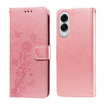 Custodia per telefono in pelle con fiori di farfalla in rilievo, For Galaxy S26 5G, For Galaxy S25 Edge 5G, For Galaxy S25 5G, For Galaxy S25+ 5G