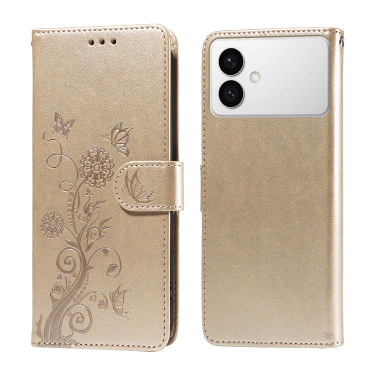 Custodia per telefono in pelle con fiori di farfalla in rilievo, For Galaxy S26 FE 5G, For Galaxy S26+ 5G, For Galaxy S26 Edge 5G, For Galaxy S26 Ultra 5G