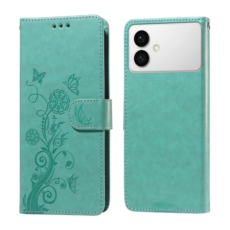 Custodia per telefono in pelle con fiori di farfalla in rilievo, For Galaxy S26 FE 5G, For Galaxy S26+ 5G, For Galaxy S26 Edge 5G, For Galaxy S26 Ultra 5G