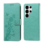 Custodia per telefono in pelle con fiori di farfalla in rilievo, For Galaxy S26 FE 5G, For Galaxy S26+ 5G, For Galaxy S26 Edge 5G, For Galaxy S26 Ultra 5G