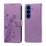 Custodia per telefono in pelle con fiori di farfalla in rilievo, For Galaxy S26 FE 5G, For Galaxy S26+ 5G, For Galaxy S26 Edge 5G, For Galaxy S26 Ultra 5G