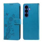 Custodia per telefono in pelle con fiori di farfalla in rilievo, For Galaxy S26 FE 5G, For Galaxy S26+ 5G, For Galaxy S26 Edge 5G, For Galaxy S26 Ultra 5G