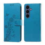 Custodia per telefono in pelle con fiori di farfalla in rilievo, For Galaxy S26 FE 5G, For Galaxy S26+ 5G, For Galaxy S26 Edge 5G, For Galaxy S26 Ultra 5G