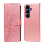 Custodia per telefono in pelle con fiori di farfalla in rilievo, For Galaxy S26 FE 5G, For Galaxy S26+ 5G, For Galaxy S26 Edge 5G, For Galaxy S26 Ultra 5G