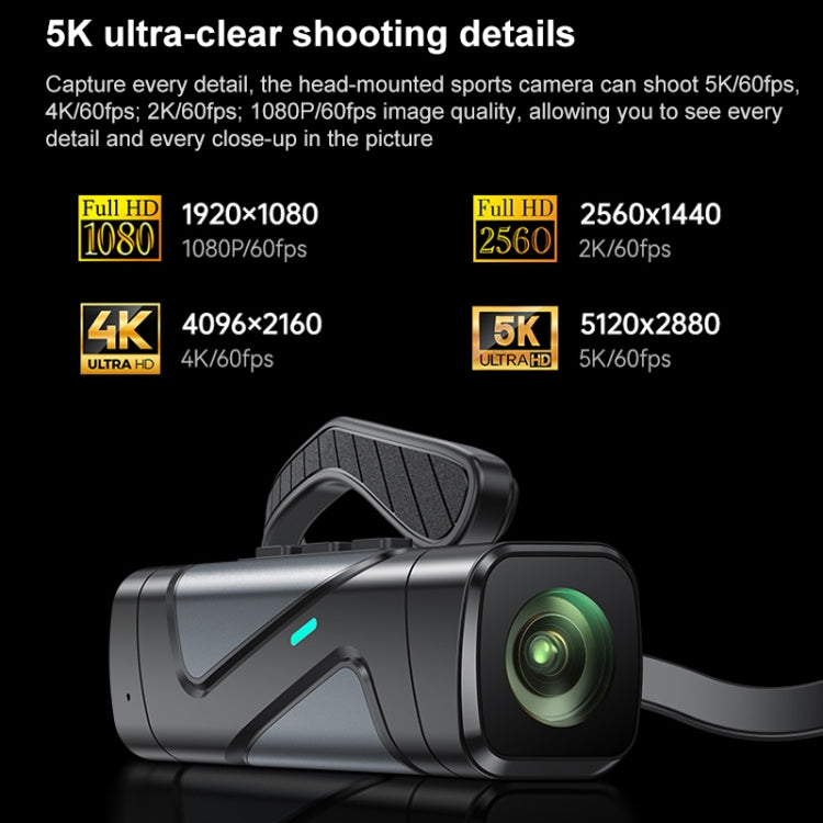 X8 5K Ultra HD Telecamera Sportiva con Angolo 130°