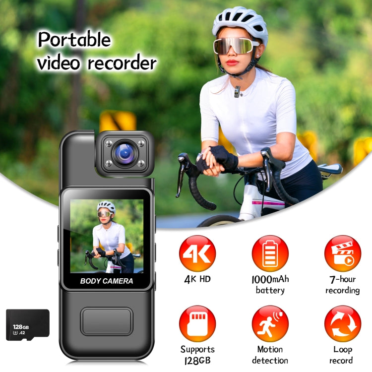 Registratore da viaggio HD 4K con rotazione a 180° e WiFi