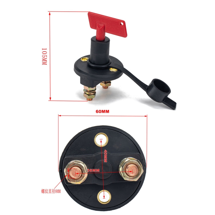 Selettore batteria per auto 200A Isolatore Disconnect Rotary Switch Cut, A2953