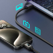 Cavo dati di ricarica rapida USB-Type-C con display digitale intelligente WK WDC-39 da 1,2 m e 66 W, WDC-39