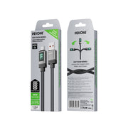 Cavo dati di ricarica rapida USB-Type-C con display digitale intelligente WK WDC-39 da 1,2 m e 66 W, WDC-39