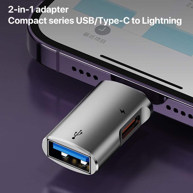 Adattatore OTG da 8 pin a USB, USB-C / Type-C, 8 Pin to USB, Type-C