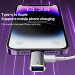 Adattatore OTG da 8 pin a USB, USB-C / Type-C, 8 Pin to USB, Type-C