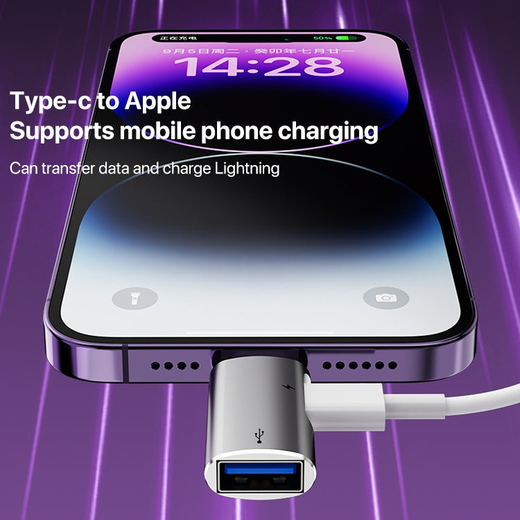 Adattatore OTG da 8 pin a USB, USB-C / Type-C, 8 Pin to USB, Type-C