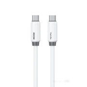 Cavo dati di ricarica rapida da tipo C a tipo C elastico in silicone originale WK WDC-28 da 1 m PD65W, WDC-28