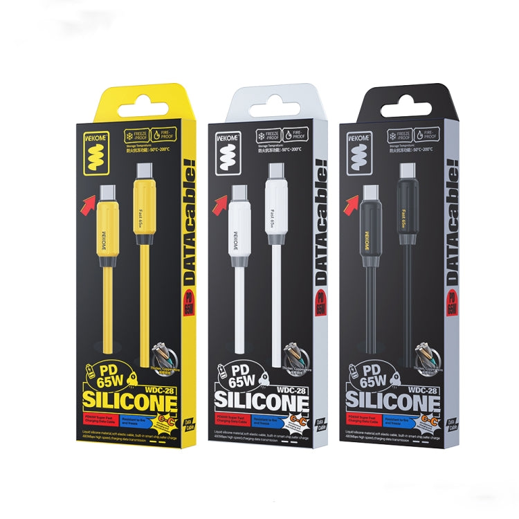 Cavo ricarica rapida Tipo C a Tipo C in silicone 1 m 65W