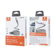 Cavo dati magnetico di ricarica rapida USB-Type-C WK WDC-45 Magneto Series 1m 66W, WDC-45
