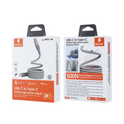 Cavo dati magnetico di ricarica rapida da tipo C a tipo C WK WDC-46 Magneto Series 1 m 65 W, WDC-46