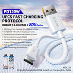 Cavo ricarica rapida USB Type-C 120W 1 metro WK WDC-22