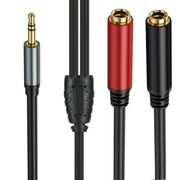 Cavo audio adattatore splitter a Y per laptop da 3,5 mm TRS maschio a 2 x 6,35 mm femmina placcato oro, 0.3m, 1m, 2m, 3m, 5m