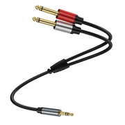 Cavo audio adattatore splitter Y mono TS da 3,5 mm TRS stereo placcato oro a doppio 6,35 mm, 0.3m, 1m, 2m, 3m, 5m