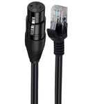 Cavo di estensione di rete per la serie di controller DMX-CON, lunghezza: 30 cm, XLR 3 Pin Male to RJ45 Male, XLR 3 Pin Female to RJ45 Male