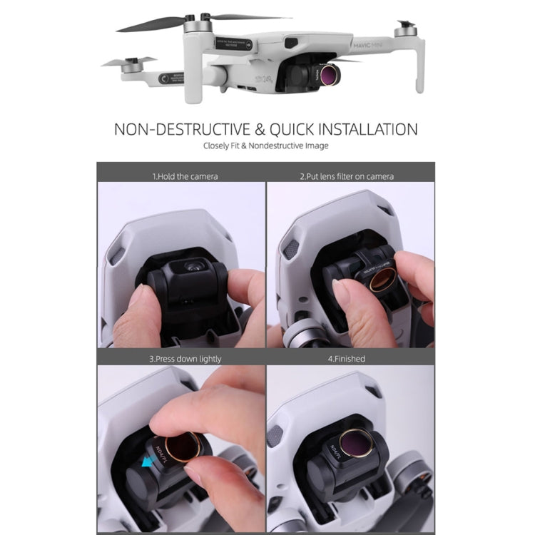 Sunnylife MM-FI9251 per filtro obiettivo ND4 DJI Mavic mini Drone, ND4